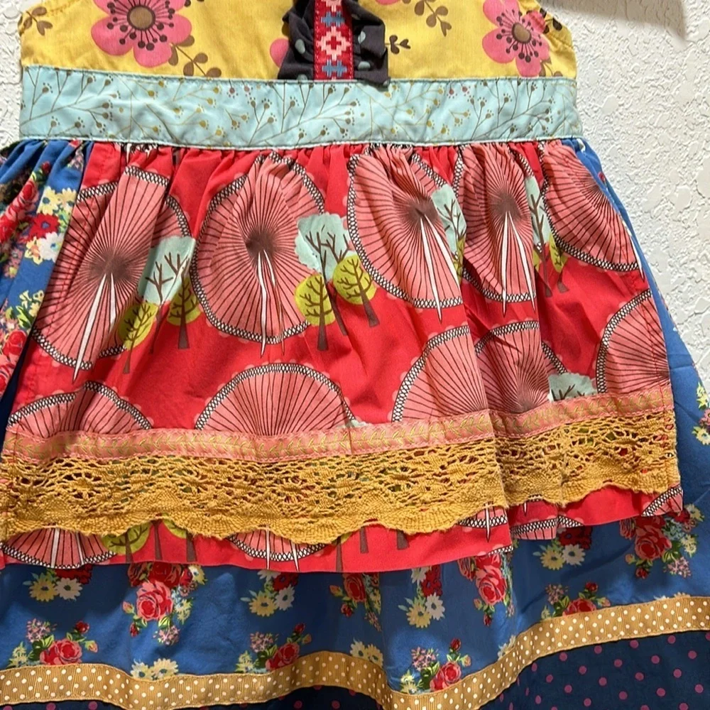 MATILDA JANE  floral girls dress size 4 GUC..